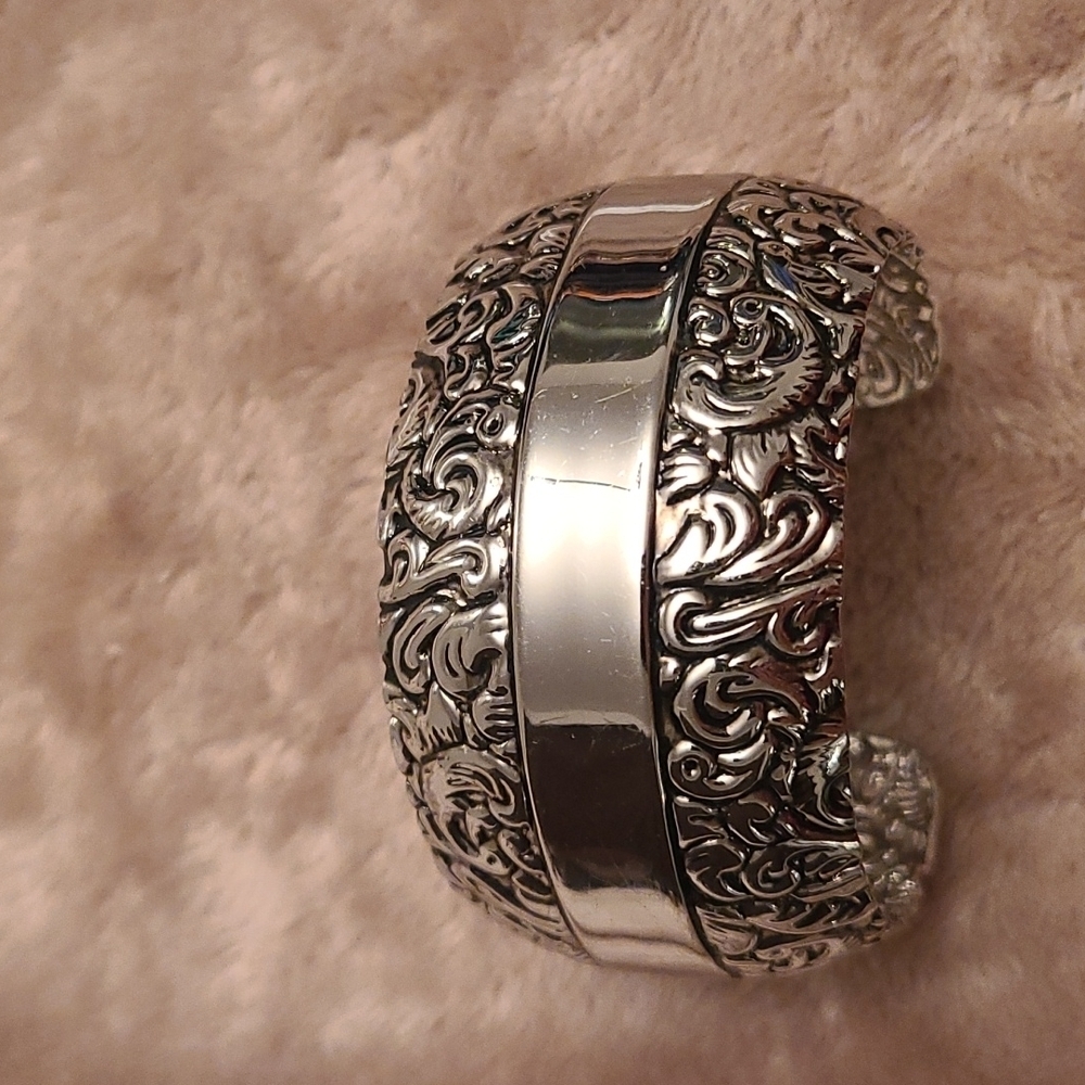 Lia Sophia silver cuff bracelet